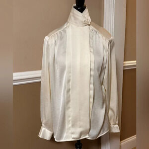 vintage pleated blouse, size 12
